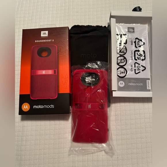 Motorola motomods JBL Soundboost 2. Portable Stereo Speaker NIB for Moto Z. Red - Picture 5 of 9